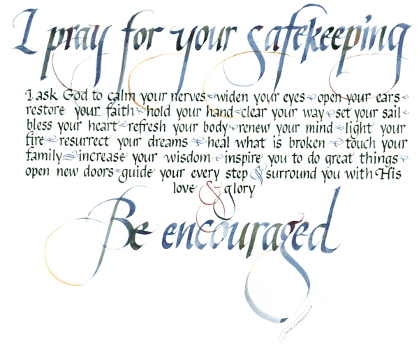 Inspirational Poster Safekeeping Pray